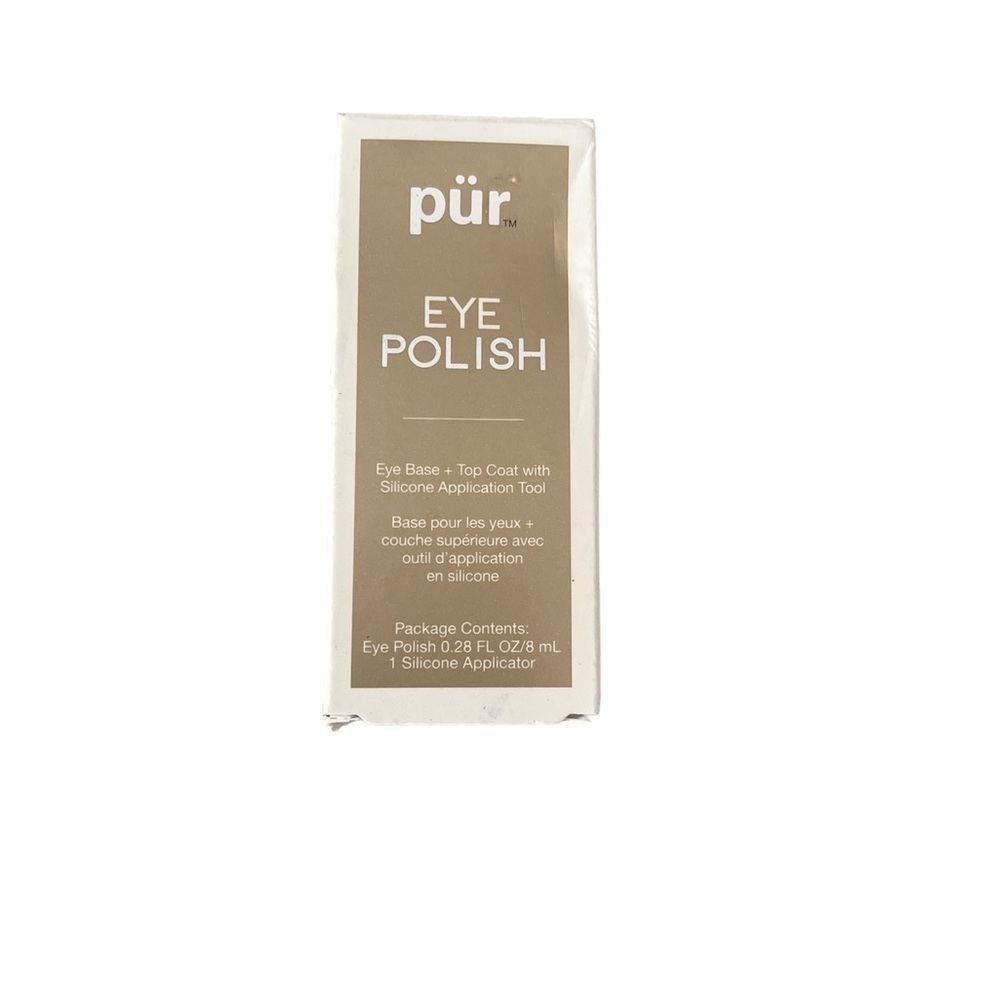 New PUR Eye Polish CASHMERE Eye Base + Top Coat with silicon application tool